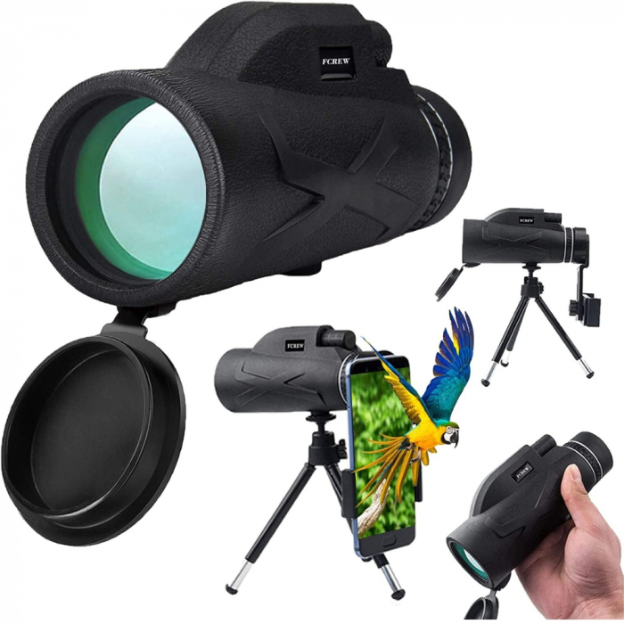 Monoclu Profesional 80x100 Tip Telescop cu Prisma BaK-4 și Dual Focus pentru Observații Clare [2]
