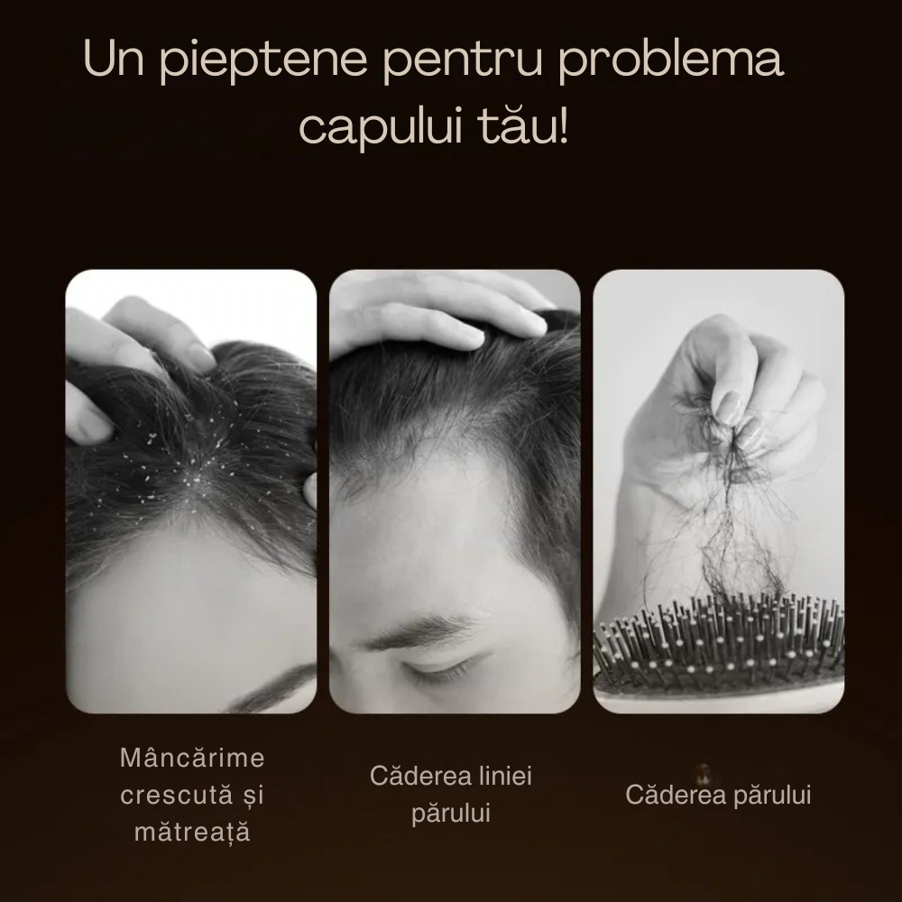 Perie de Par Electrica cu Laser pentru Cresterea Parului [14]