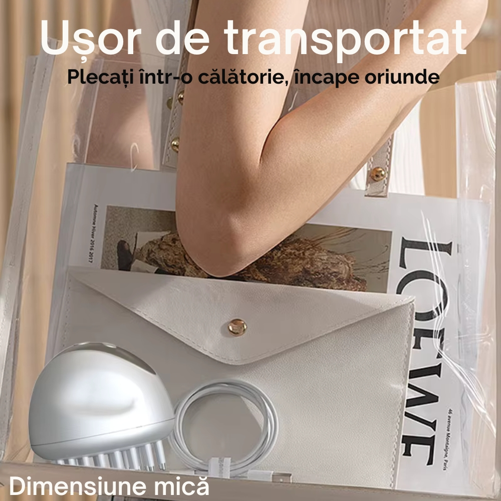 Perie de Par Electrica cu Laser pentru Cresterea Parului [12]