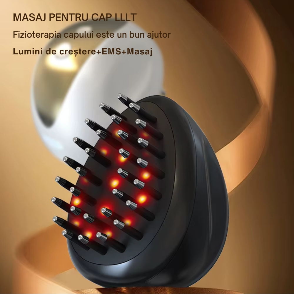 Perie de Par Electrica cu Laser pentru Cresterea Parului [6]