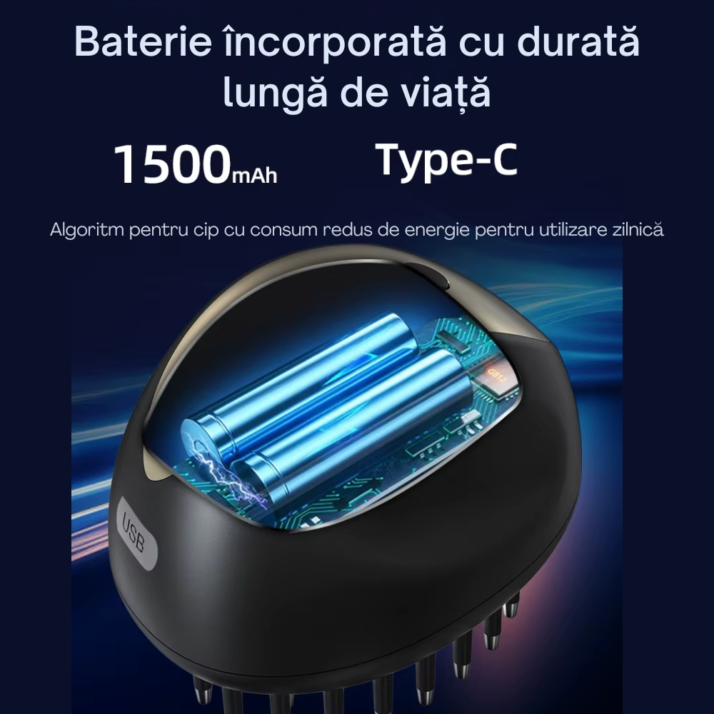 Perie de Par Electrica cu Laser pentru Cresterea Parului [8]