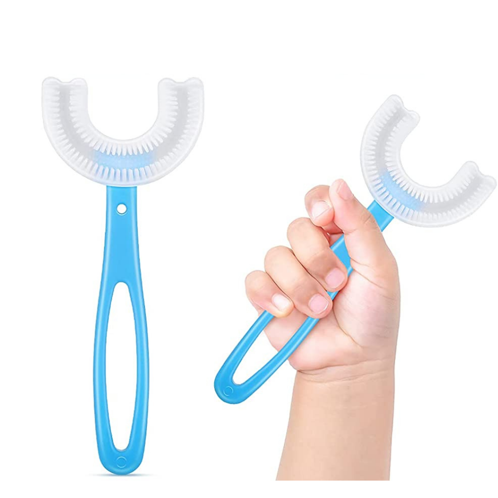 Periute de Dinti Circulare in forma de U, din Silicon Alimentar, pentru copii de 2-12 ani, Multicolore [38]