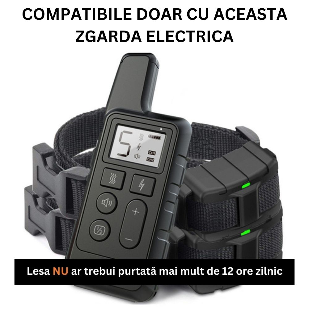 Receptor Negru Zgarda Electrica Antilatrat [6]