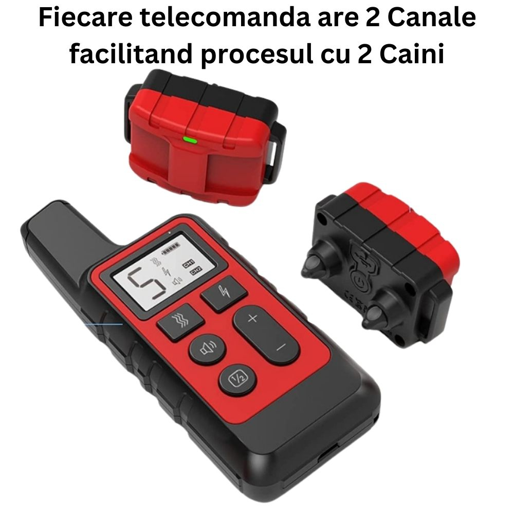 Receptor Negru Zgarda Electrica Antilatrat [22]