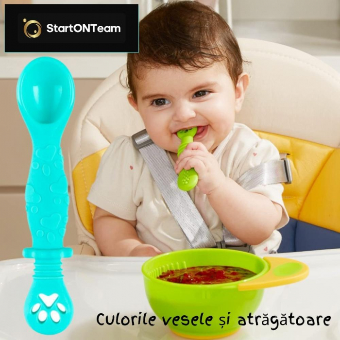 Set 2 Lingurite Bebelusi pentru Hranire si Diversificare, 2 Capete [2]