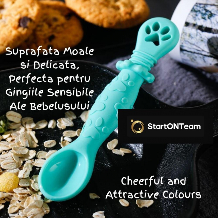 Set 2 Lingurite Bebelusi pentru Hranire si Diversificare, 2 Capete [6]