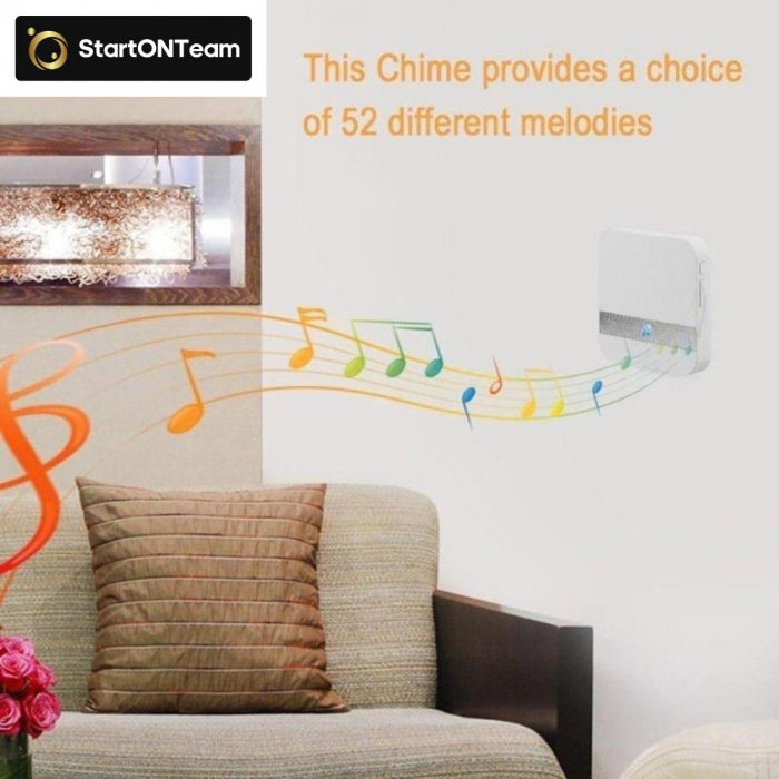 Sonerie de Interior pentru Video Interfon WiFi - Receptor cu 52 Melodii [8]