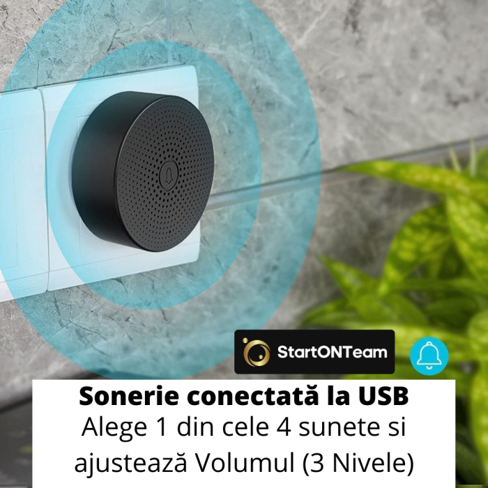 Interfon Video Smart de Exterior cu Cameră HD, Senzor Mișcare și Night Vision, Fără Fir [5]