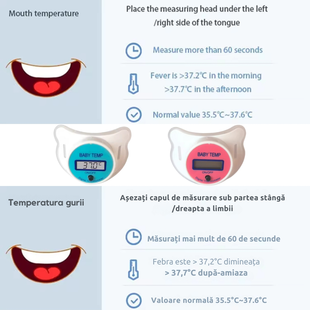 Termometru Suzeta Electronic pentru Bebelusi [9]