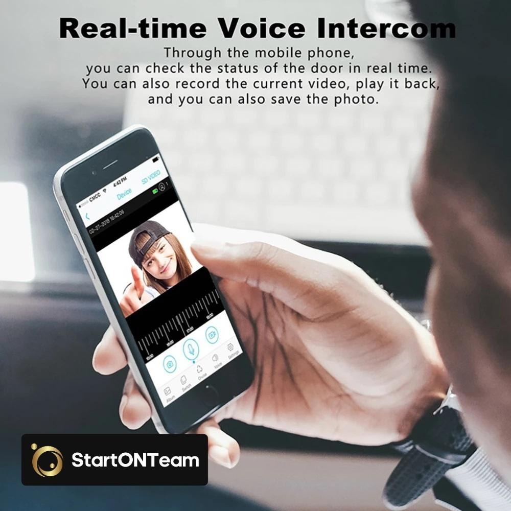Video Interfon StartONTeam WiFi cu Sonerie Inteligentă și Cameră Full HD [23]