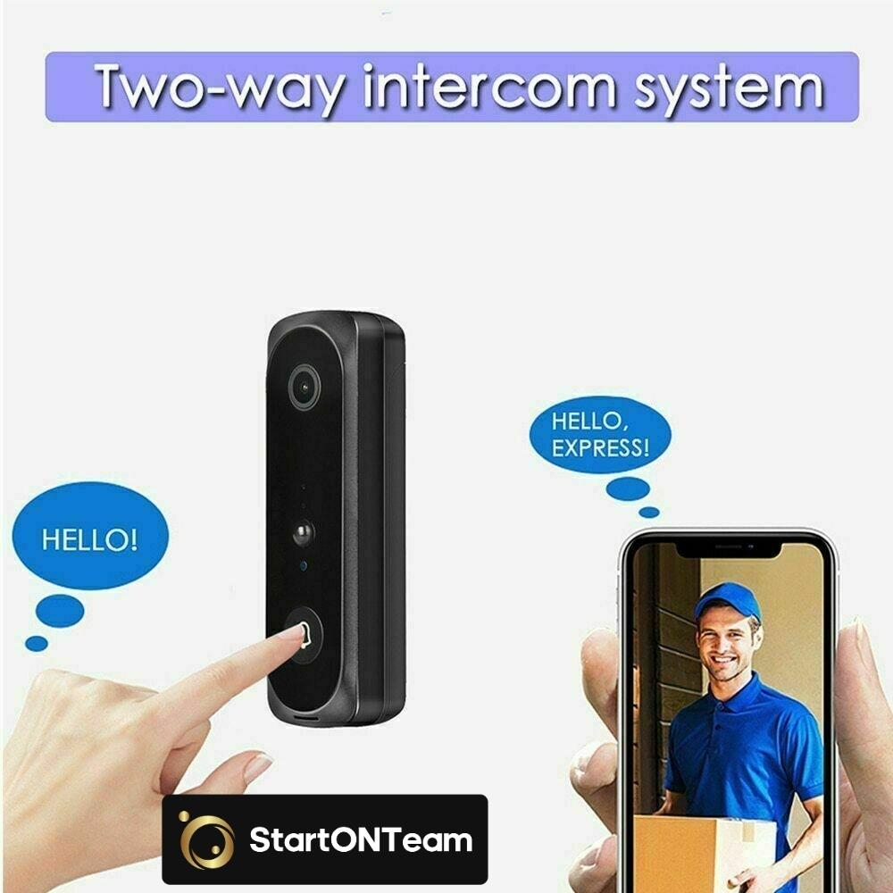 Video Interfon StartONTeam WiFi cu Sonerie Inteligentă și Cameră Full HD [22]
