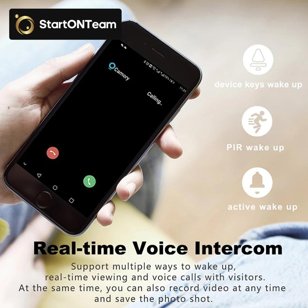 Video Interfon StartONTeam WiFi cu Sonerie Inteligentă și Cameră Full HD [24]