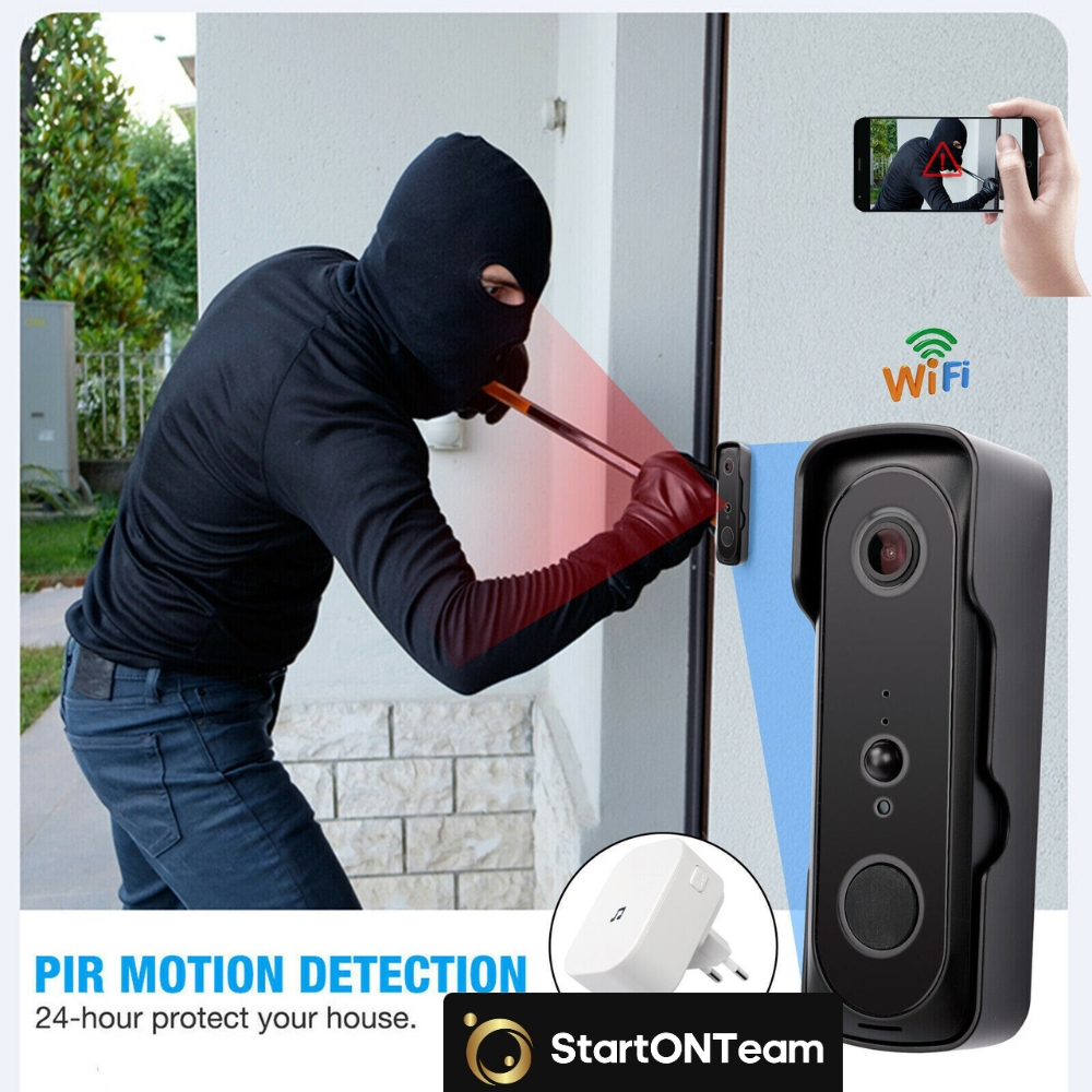 Video Interfon StartONTeam WiFi cu Sonerie Inteligentă și Cameră Full HD [33]