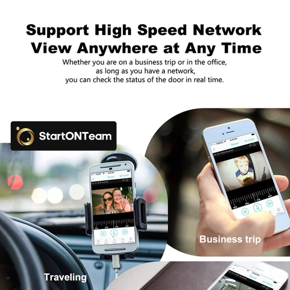 Video Interfon StartONTeam WiFi cu Sonerie Inteligentă și Cameră Full HD [26]