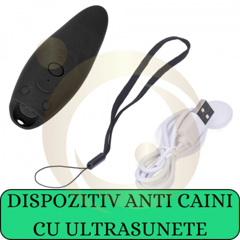 Aparat anticaini portabil cu ultrasunete, Dispozitiv pentru Descurajarea latratului, Anti Latrat la 8m, Sigur pentru Caini si Pisici [3]