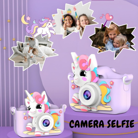 Aparat Foto Copii Unicorn Cameră Selfie 48MP Full HD [7]