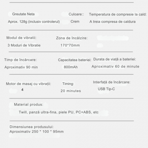Aparat Inteligent de Masaj pentru Ochi cu Vibratii si Caldura [26]