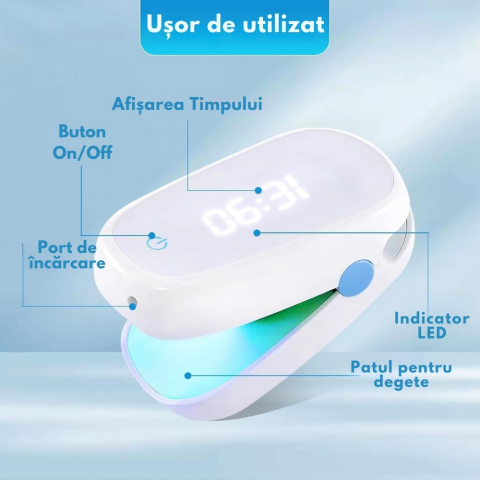 Aparat cu Laser pentru Indepartarea Onicomicozei si Tratarea Ciupercilor de Unghii, Portabil, Reancarcabil, Alb [29]