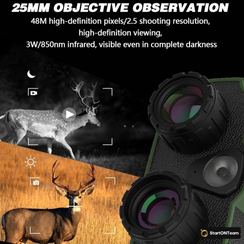 Binoclu Profesional cu Night Vision Digital, Vedere în Noapte până la 300m, Ecran LCD, Verde sau Negru [6]