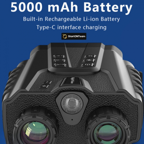 Binoclu Profesional cu Night Vision Digital, Vedere în Noapte până la 300m, Ecran LCD, Verde sau Negru [2]