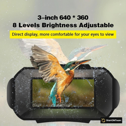 Binoclu Profesional cu Night Vision Digital, Vedere în Noapte până la 300m, Ecran LCD, Verde sau Negru [5]