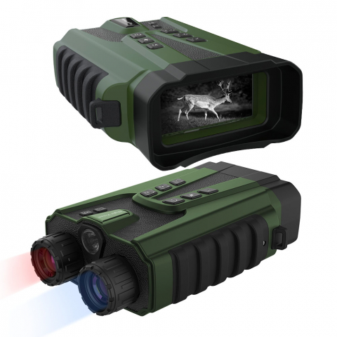 Binoclu Profesional cu Night Vision Digital, Vedere în Noapte până la 300m, Ecran LCD, Verde sau Negru [1]