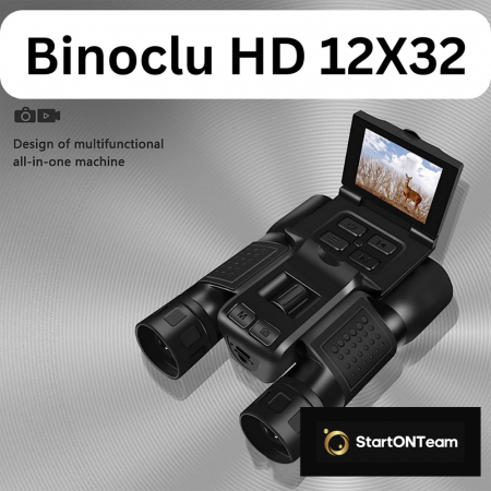 Binoclu Profesional Digital de Vânătoare, Zoom 12X, Ecran LCD 2.4” pentru Observații Clare [1]