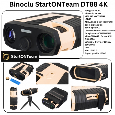 Binoclu Profesional de Vânătoare Digital cu Night Vision, Zoom 8X, Ecran TFT 3” și Tehnologie IR [9]