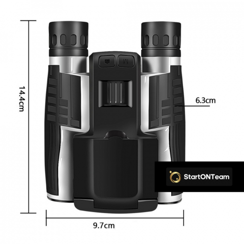 Binoclu Profesional Digital de Vânătoare, Zoom 12X, Ecran LCD 2.4” pentru Observații Clare [11]