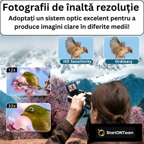 Binoclu Profesional Digital de Vânătoare, Zoom 12X, Ecran LCD 2.4” pentru Observații Clare [6]