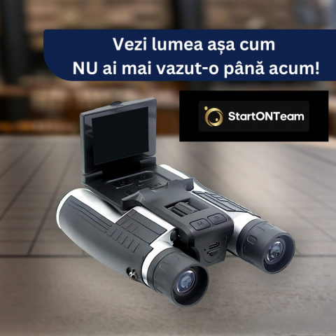 Binoclu Profesional Digital de Vânătoare, Zoom 12X, Ecran LCD 2.4” pentru Observații Clare [16]