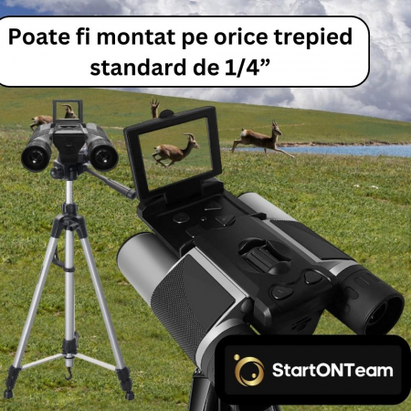 Binoclu Profesional de Vânătoare Zoom Digital 10X cu Ecran LCD 2" [8]