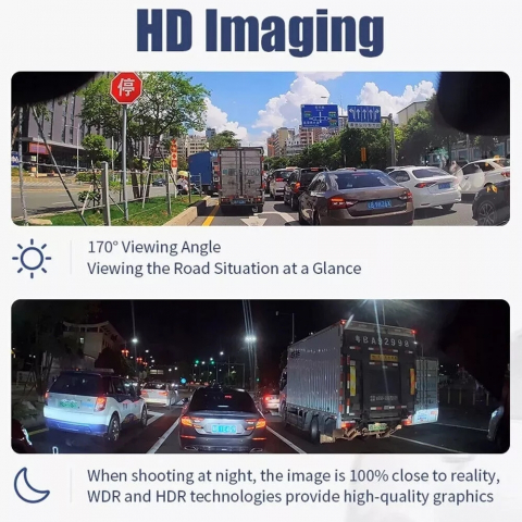 Camera Auto Full HD 1080P cu ADAS, Alarmă Vocală și Funcție Rezistentă la Apă [17]