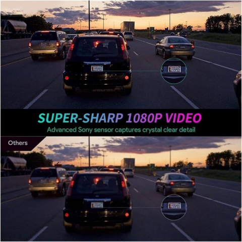Camera Auto Full HD 1080P cu ADAS, Alarmă Vocală și Funcție Rezistentă la Apă [12]