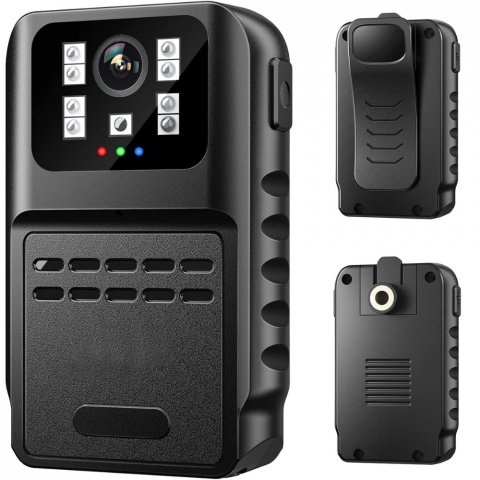 Camere Spion - Camera Corporala de Piept HD 1080P, cu Night Vision si Inregistrare in Bucla