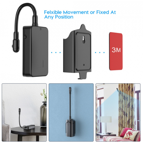 Camera IP tip nasture 4K Snake, Flexibila 360° cu Microfon [7]