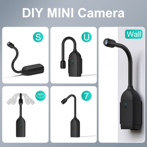 Camera tip Nasture, Flexibila 360° cu WIFI, HD 1080P [3]