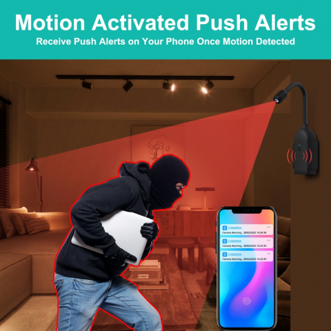 Camera tip Nasture, Flexibila 360° cu WIFI, HD 1080P [5]
