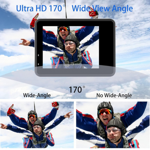 Camera Sport 4K Ultra HD, 16MP, Waterproof 30M, Unghi larg 170 grade, WiFi [4]
