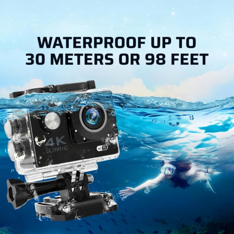 Camera Sport 4K Ultra HD, 16MP, Waterproof 30M, Unghi larg 170 grade, WiFi [1]
