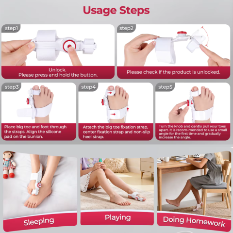 Corector monturi copii reglabil 3D pentru Hallux Valgus [9]