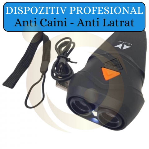 Dispozitiv Anti Caini, Aparat cu Ultrasunete Impotriva Cainilor Agresivi, de Alungat, Indepartat si Speriat Cainii, Antilatrat Profesional Dublu [2]