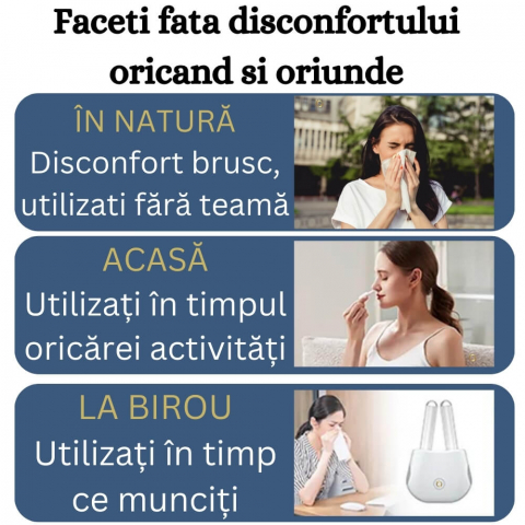 Aparat pentru Rinita Alergica Tech Love cu Lumina Rosie si Infrarosu [10]