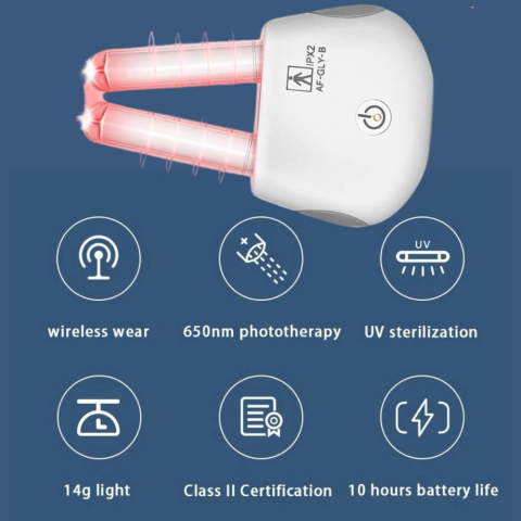 Aparat pentru Rinita Alergica Tech Love cu Lumina Rosie si Infrarosu [32]