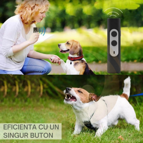 Dispozitiv Profesional Antilatrat cu Ultrasunete pentru Alungat si Speriat Cainii si Pisici [10]