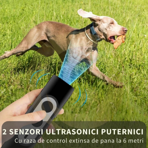 Dispozitiv Profesional Antilatrat cu Ultrasunete pentru Alungat si Speriat Cainii si Pisici [11]