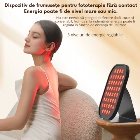 Lampa Terapie cu Lumina Rosie si Infrarosu pentru Fata si Corp, Fototerapie Anti-Imbatranire [9]