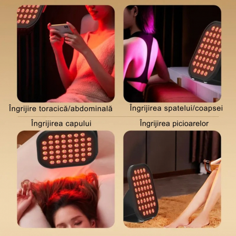 Lampa Terapie cu Lumina Rosie si Infrarosu pentru Fata si Corp, Fototerapie Anti-Imbatranire [7]