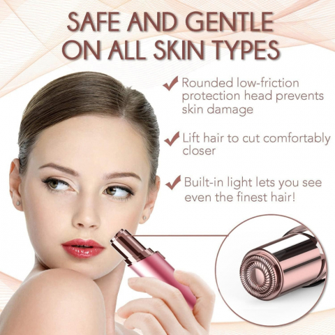 Epilator Facial Portabil, Indepartare Fina a Parului Nedorit [10]