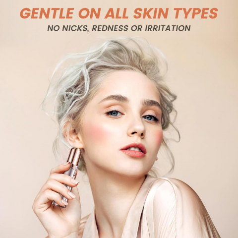 Epilator Facial Portabil, Indepartare Fina a Parului Nedorit [16]